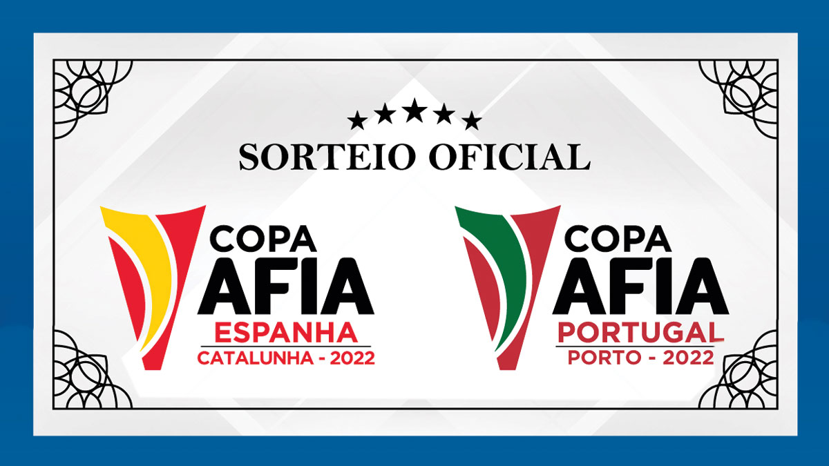 Sorteio AFIA Catalunha e Porto 22 será dia 27/04 em São Paulo.