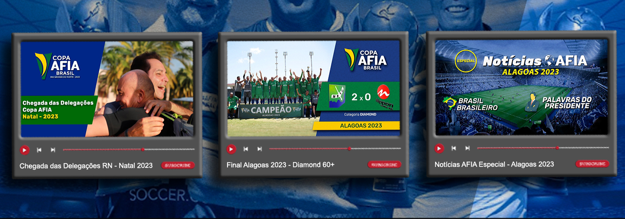 Canal da AFIA Soccer no YouTube possui mais de 30 mil inscritos
