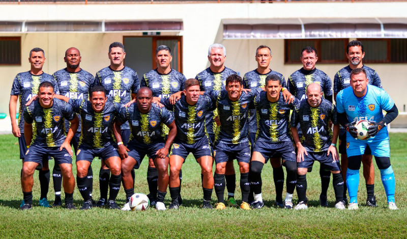 O União FC do Rio de Janeiro desembarcou em Gramado com jogadores experientes no “Mundo AFIA” para jogar pela primeira vez na categoria Gold (50+).