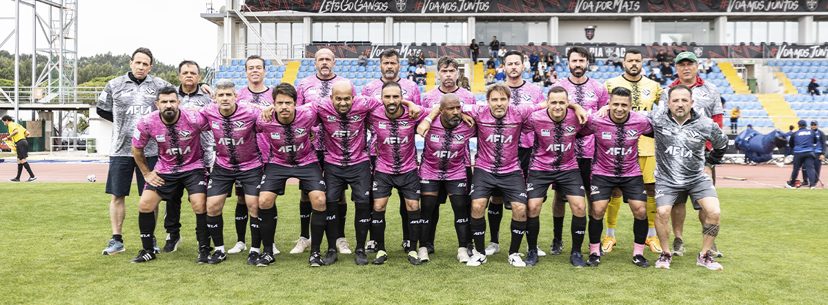 Jogadores do Palermo em registro oficial na AFIA World Cup Cascais 2025, ocasião em que conquistaram o título de campeão na Silver (45+)